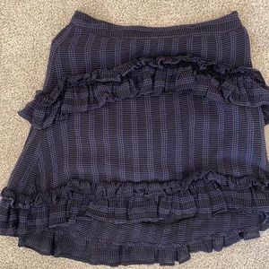 LoveShackFancy Navy Skirt